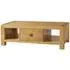 Curve Oak 1 Drawer Coffee Table - Wax