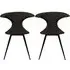 Dan Form Flair Crow Dining Chair Set - Black, Fabric