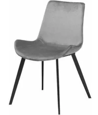 Dan Form Hype Alu Dining Chair Set of 4 - Black, Velvet image