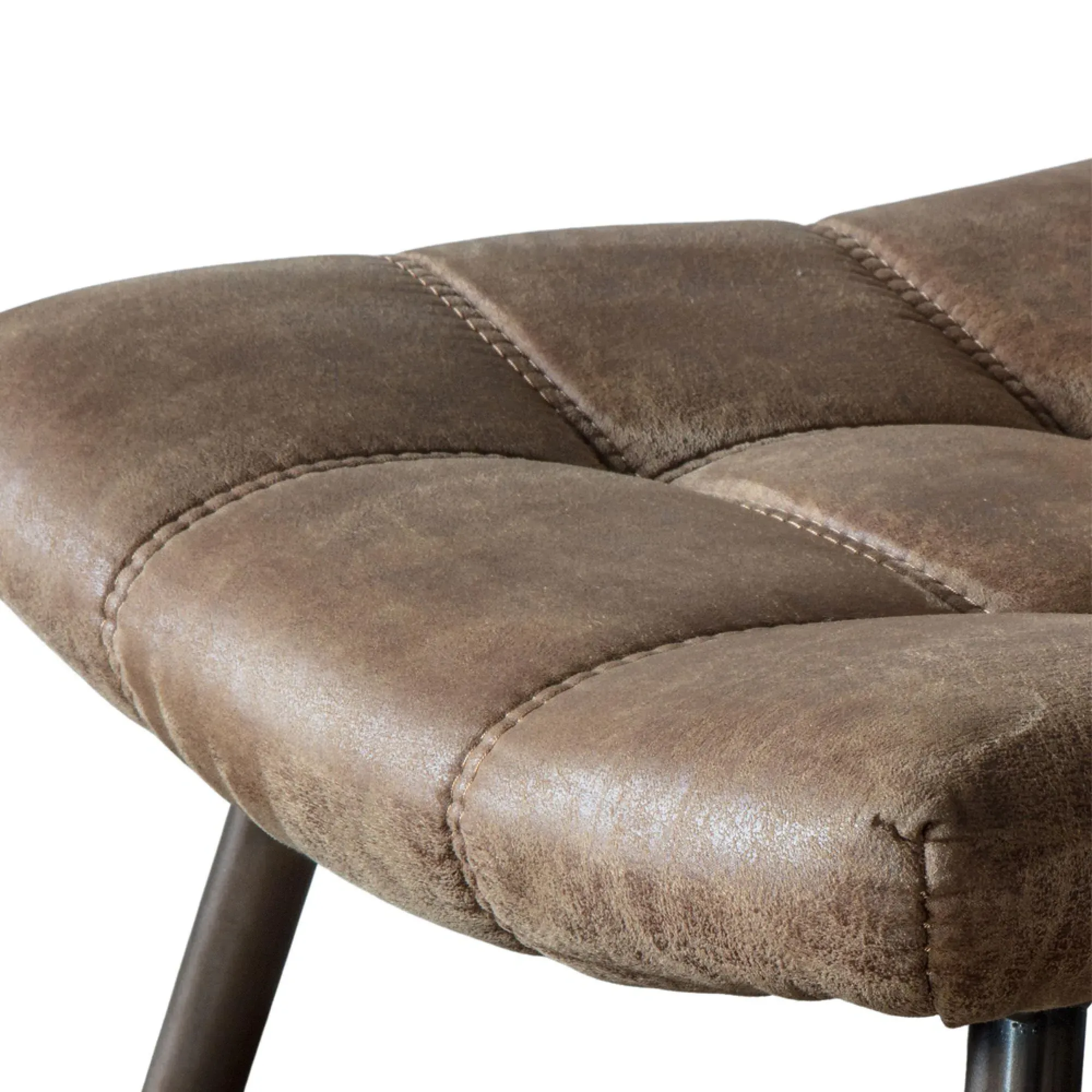 Darwin Dining Chair Set of 6 - Brown, Leather