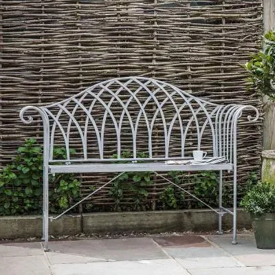 Duchess Estate Outdoor Bench - Distressed Grey image