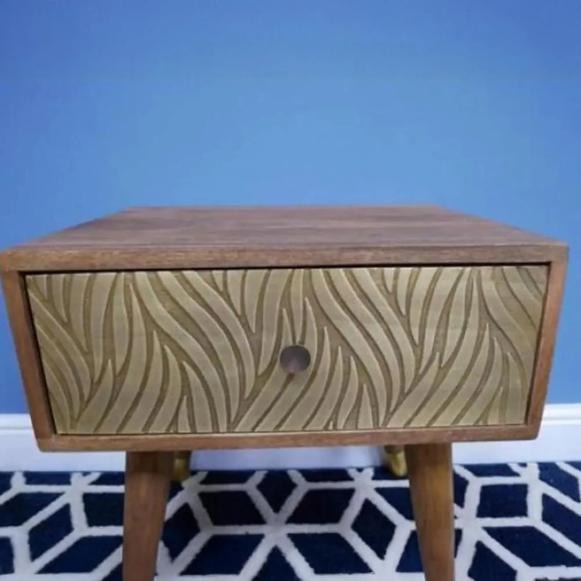Dutch Bedside Cabinet - Brown, Mango Wood