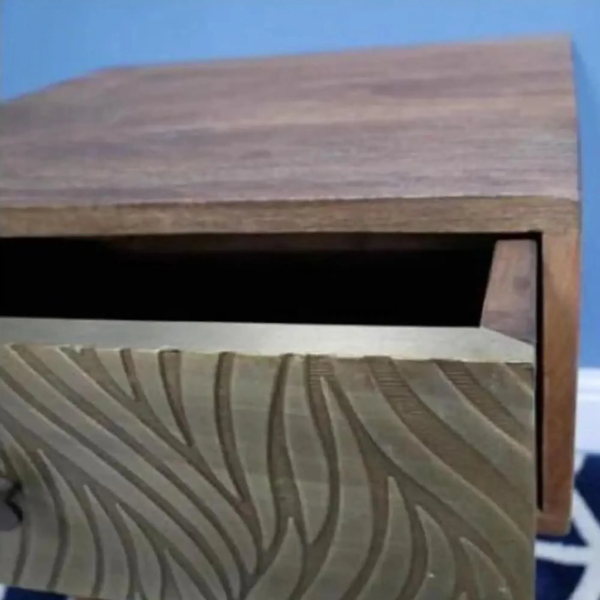 Dutch Bedside Cabinet - Brown, Mango Wood