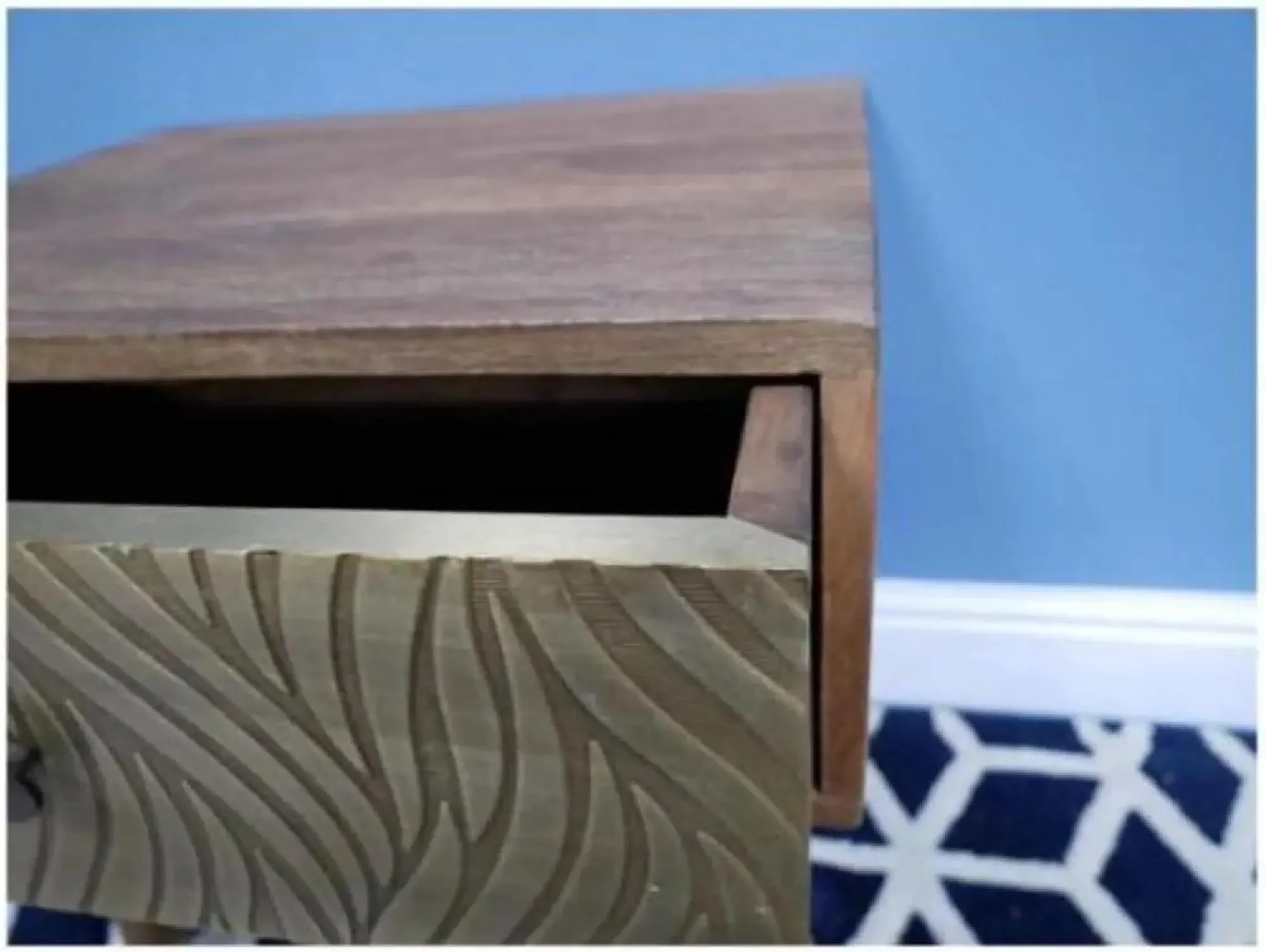 Dutch Bedside Cabinet - Mango Wood