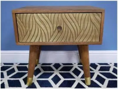 Dutch Bedside Cabinet - Mango Wood image