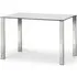 Enzo Glass 4-Seater Dining Table - Chrome