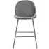 Flanagan Velvet Barstool Set of 4 - Light Grey