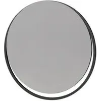 Gillmore Space Federico Round Wall Mirror - Black, Metal