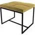 Gillmore Space Federico Small Upholstered Stool - Mustard, Velvet