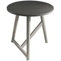 Hamar Round Side Table - Grey