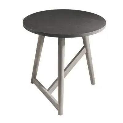 Hamar Round Side Table - Grey