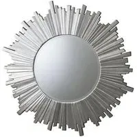 Herzfeld Round Mirror - Silver