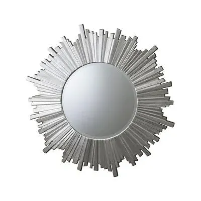 Herzfeld Round Mirror - Silver image