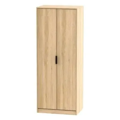 Hong Kong 2 Door Tall Wardrobe - Nebraska Oak image