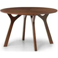 Huxley 4 Seater Round Dining Table - Walnut