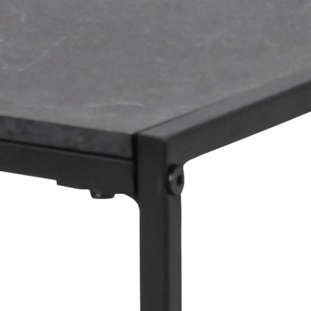 Infinity Square Coffee Table - Black, Melamine