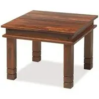 Jali Indian Sheesham Small Coffee Table - Honey Brown