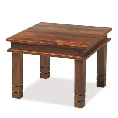 Jali Indian Sheesham Small Coffee Table - Honey Brown image