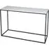 Kensal Console Table - White Marble, Black