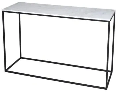 Kensal Console Table - White Marble, Black image