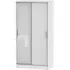 Knightsbridge 2 Door Sliding Wardrobe - White Gloss