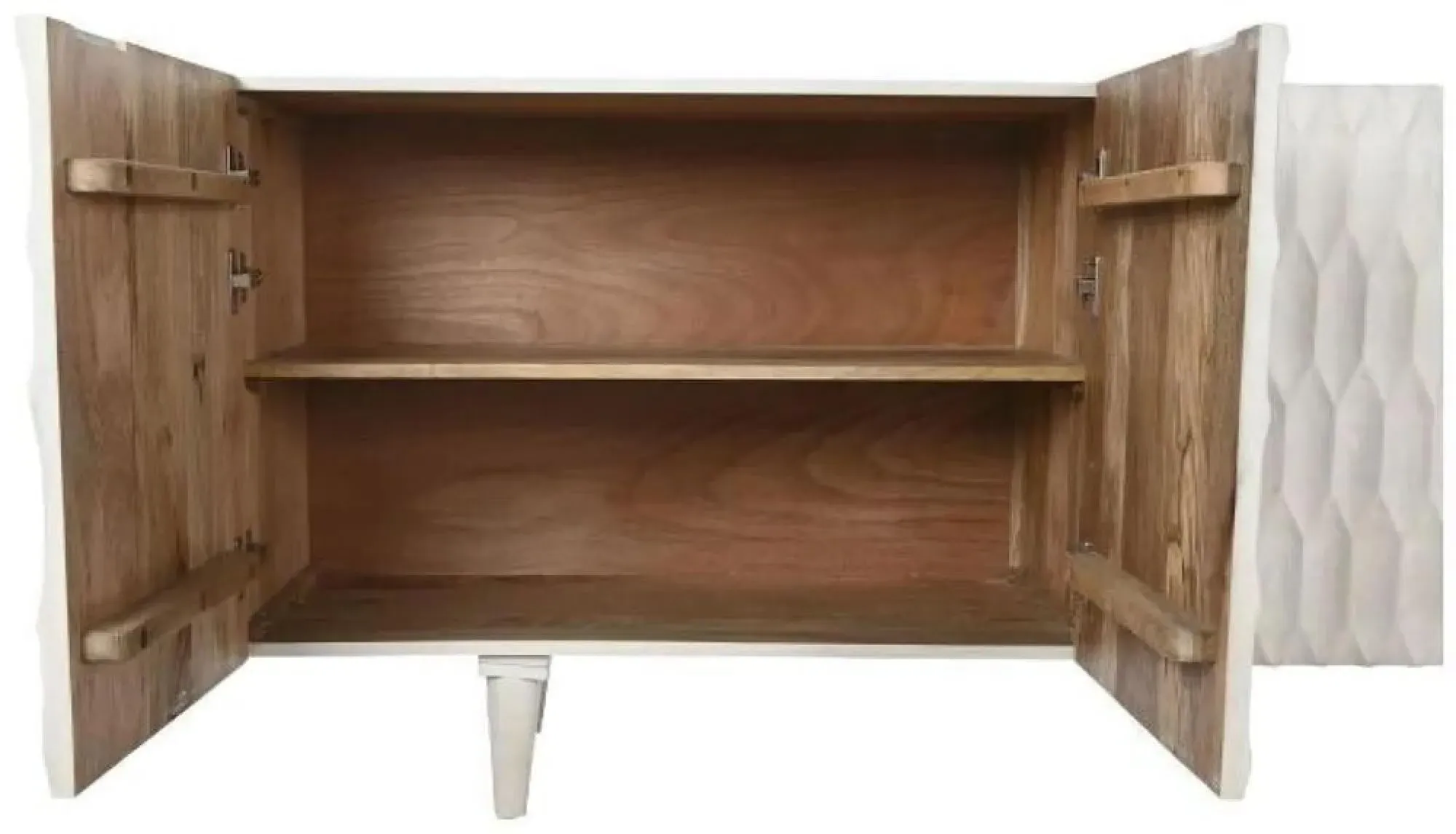 Large Sideboard 4 Doors - White, Mango Wood