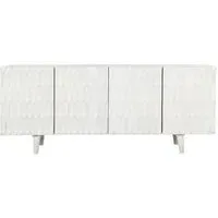 Large Sideboard 4 Doors - White, Mango Wood
