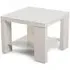 Lucca Side Table - Cream, High Gloss