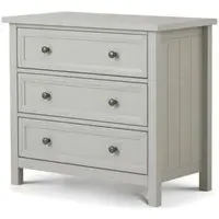 Maine 3 Drawer Small Chest - Dove Grey