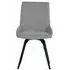 Malcom Swivel Dining Chair - Light Grey, Velvet