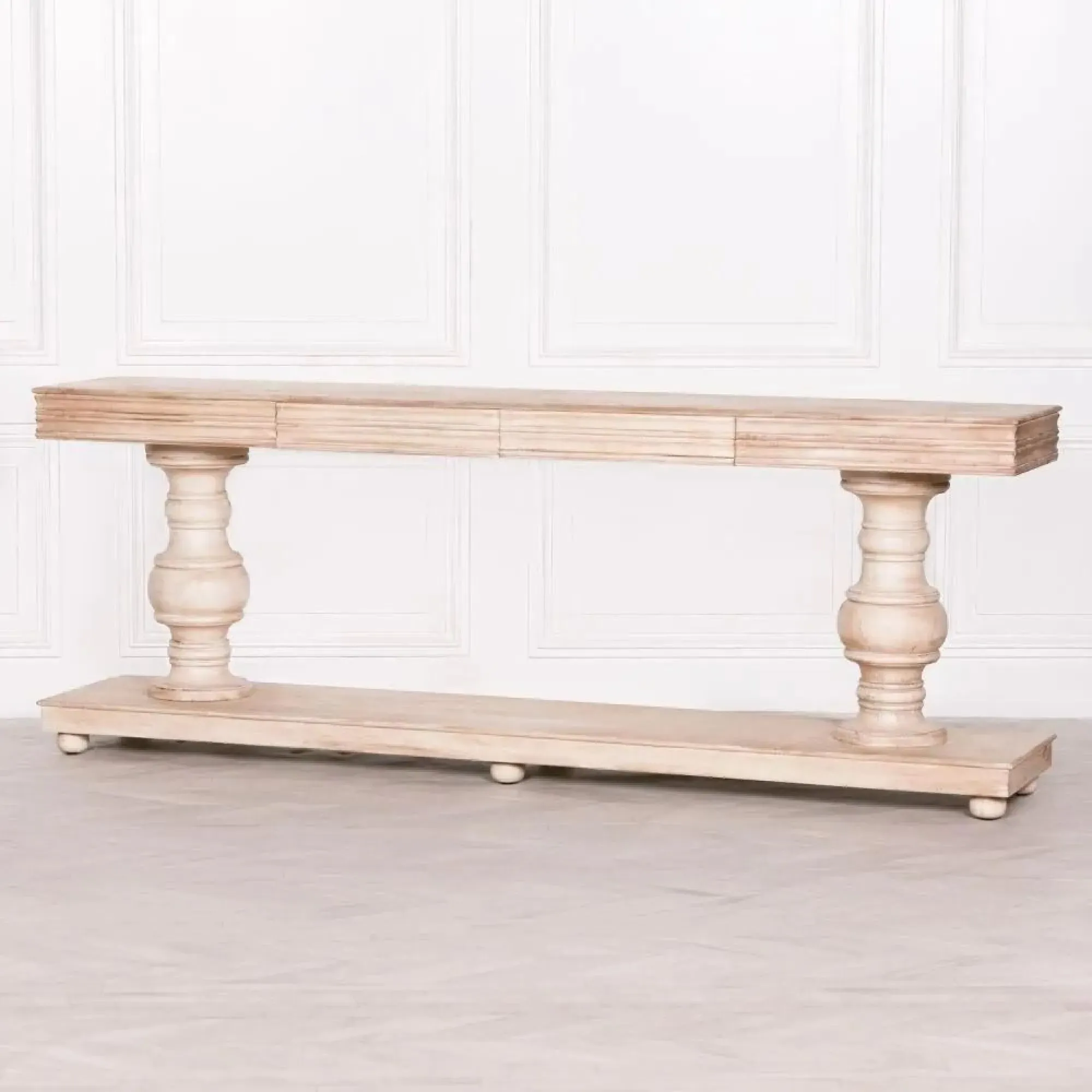 Mango Wood 2 Drawer Large Console Table