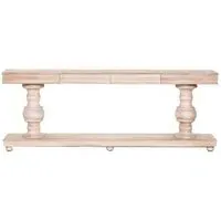 Mango Wood 2 Drawer Large Console Table