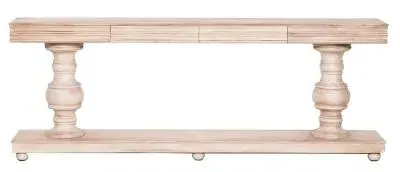 Mango Wood 2 Drawer Large Console Table