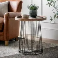 Menzies Round Side Table - Natural