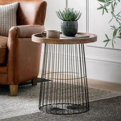 Menzies Round Side Table - Natural