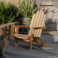 Merton Foldable Lounge Chair - Natural