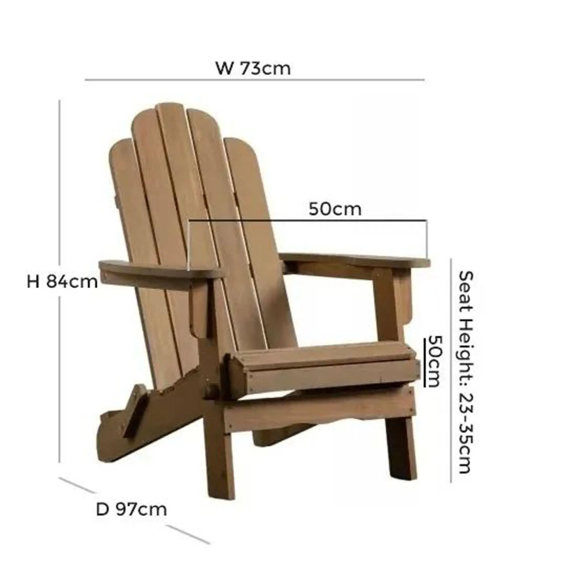 Merton Foldable Lounge Chair - Natural