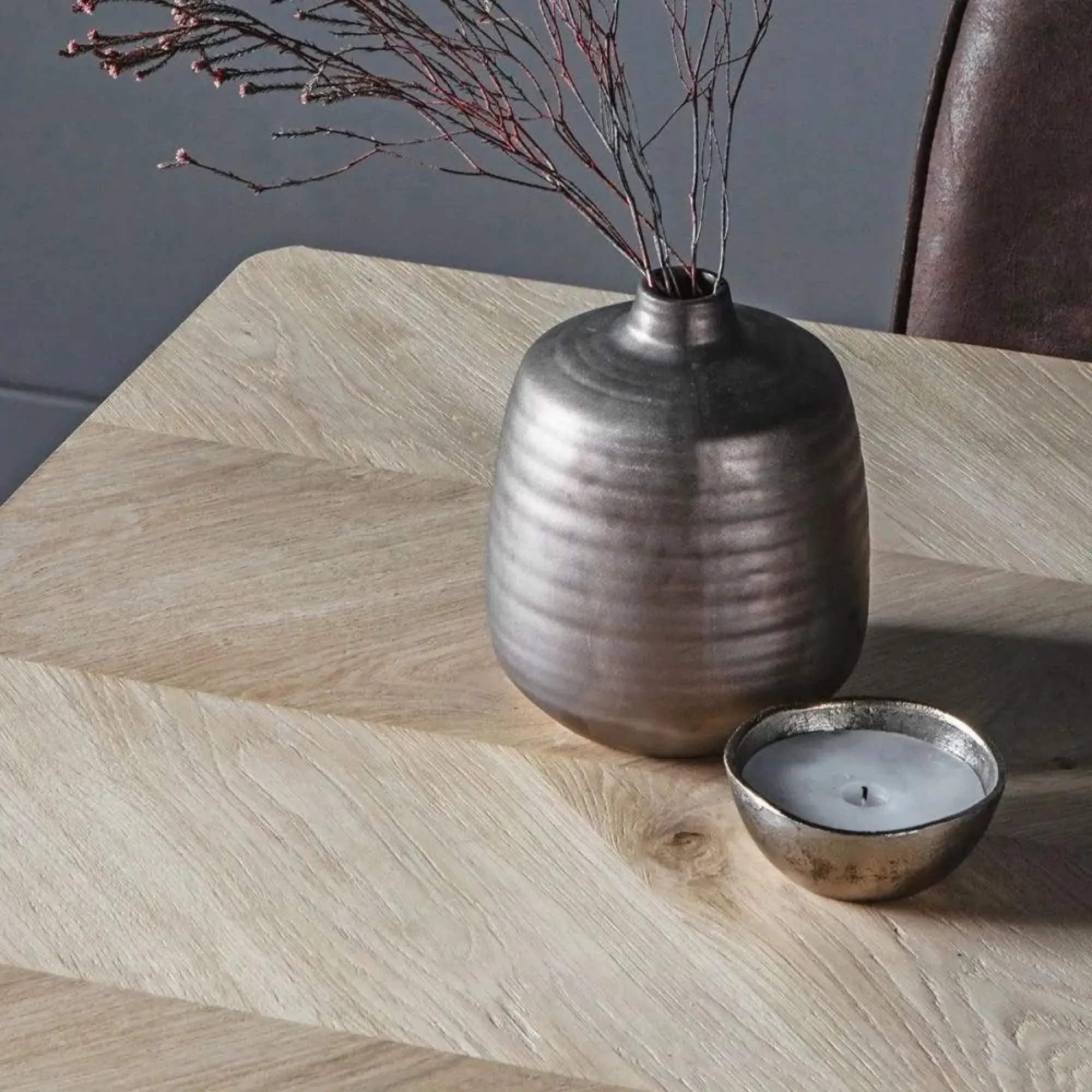 Milano Oak Extendable Dining Table - Brown