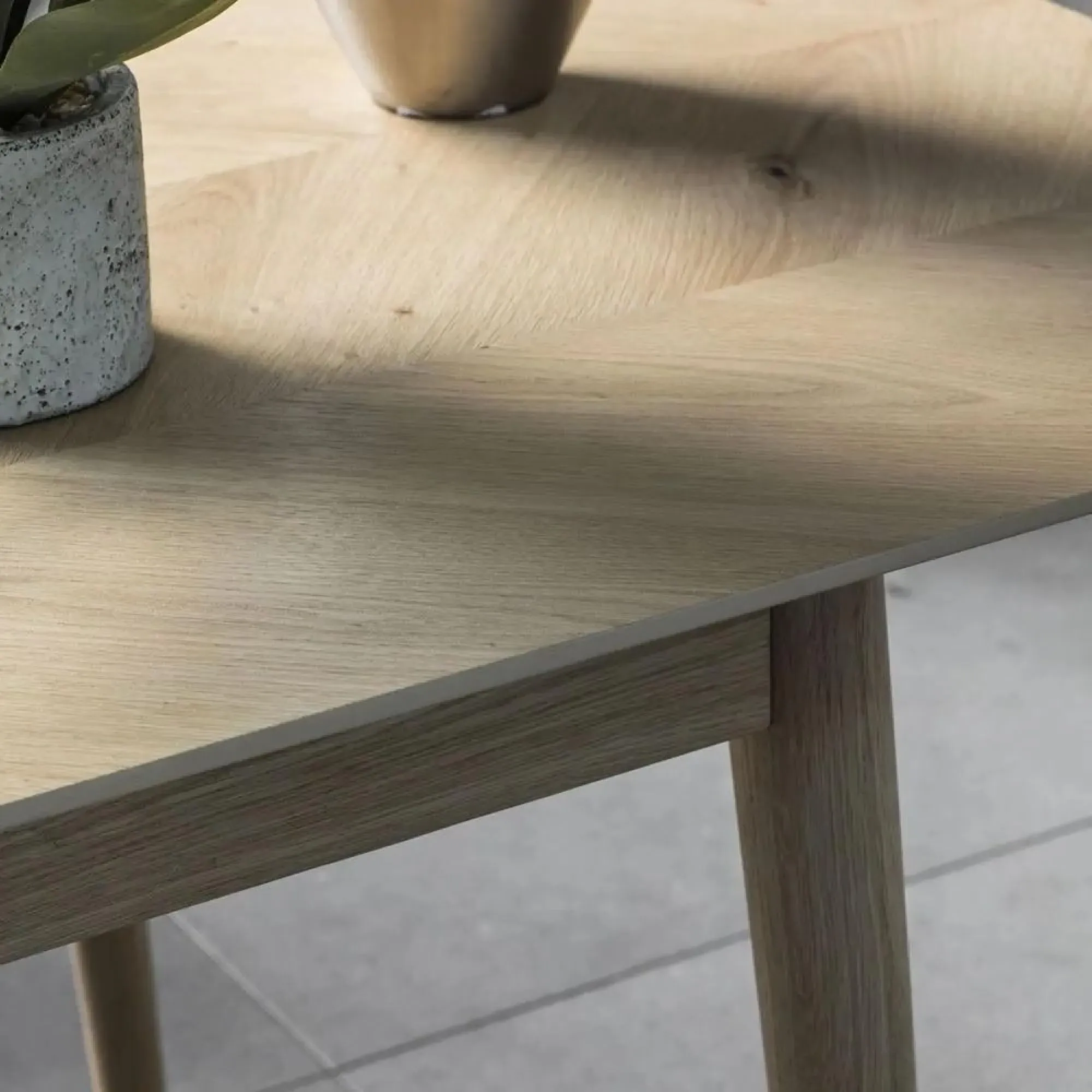 Milano Oak Extendable Dining Table - Brown