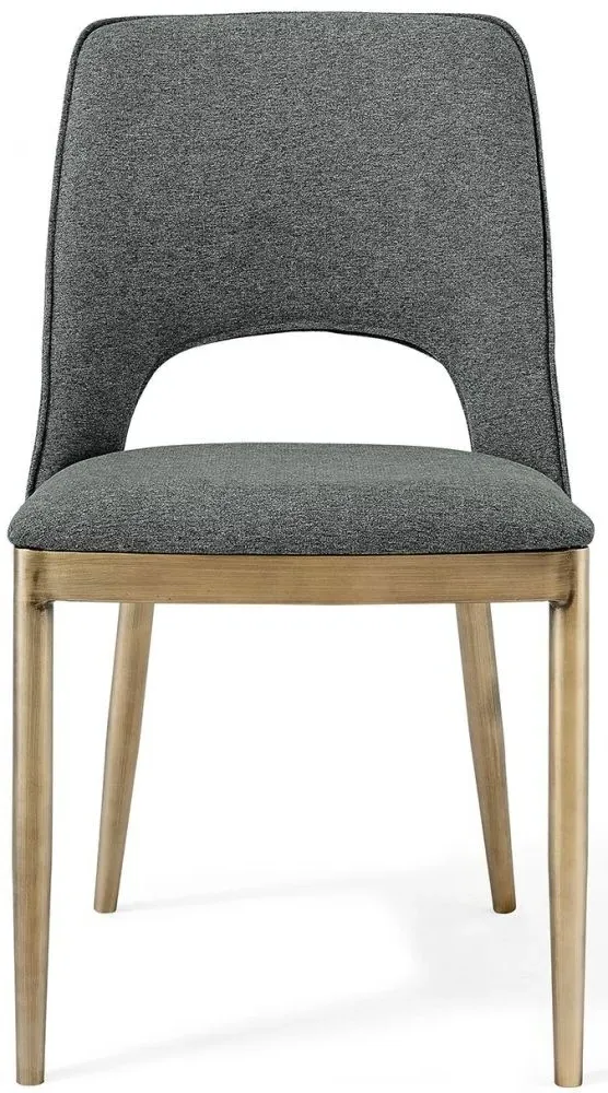 Morgan Dining Chair - Grey, Linen