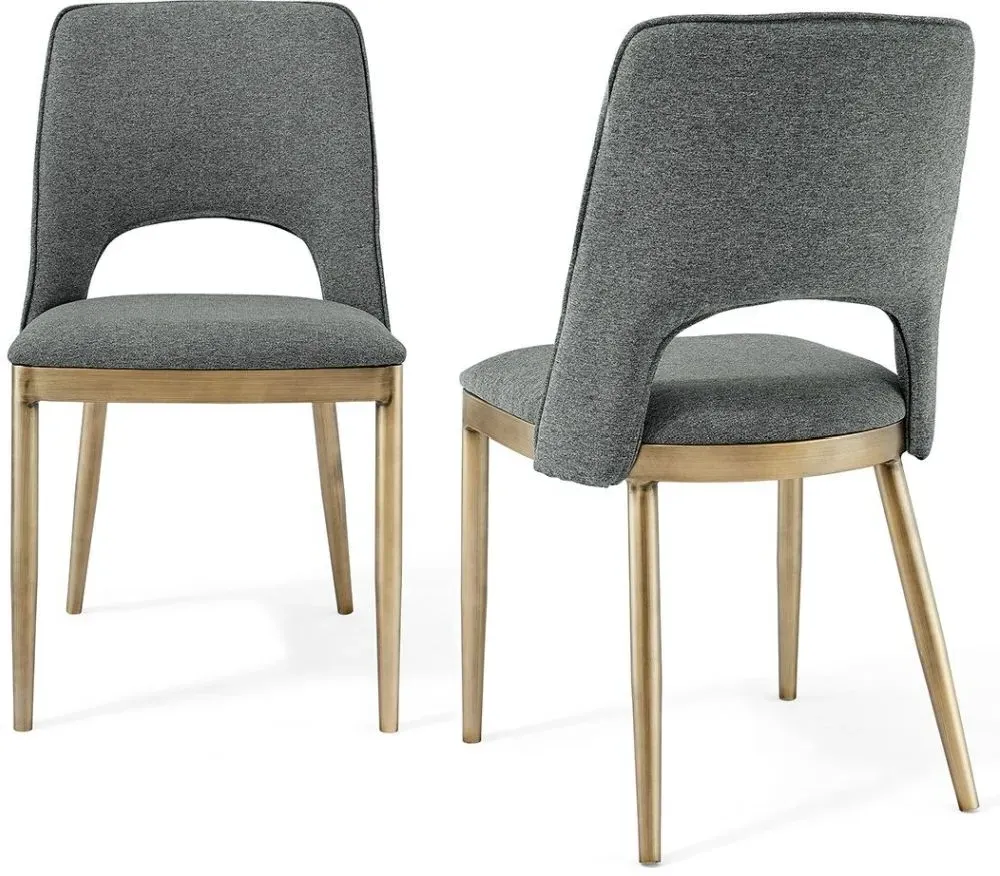 Morgan Dining Chair - Grey, Linen
