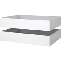 Naia Set of 2 Underbed Drawers - White, High Gloss