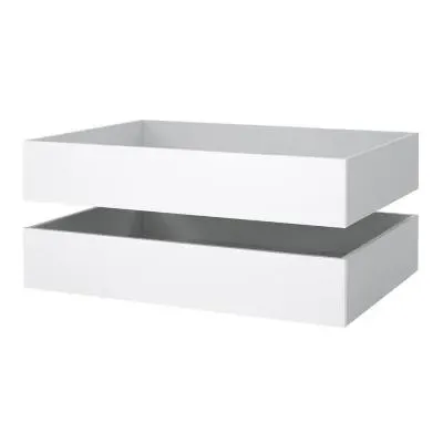 Naia Set of 2 Underbed Drawers - White, High Gloss image
