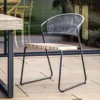 Nardo Set of 6 Outdoor Dining Chairs - Natural