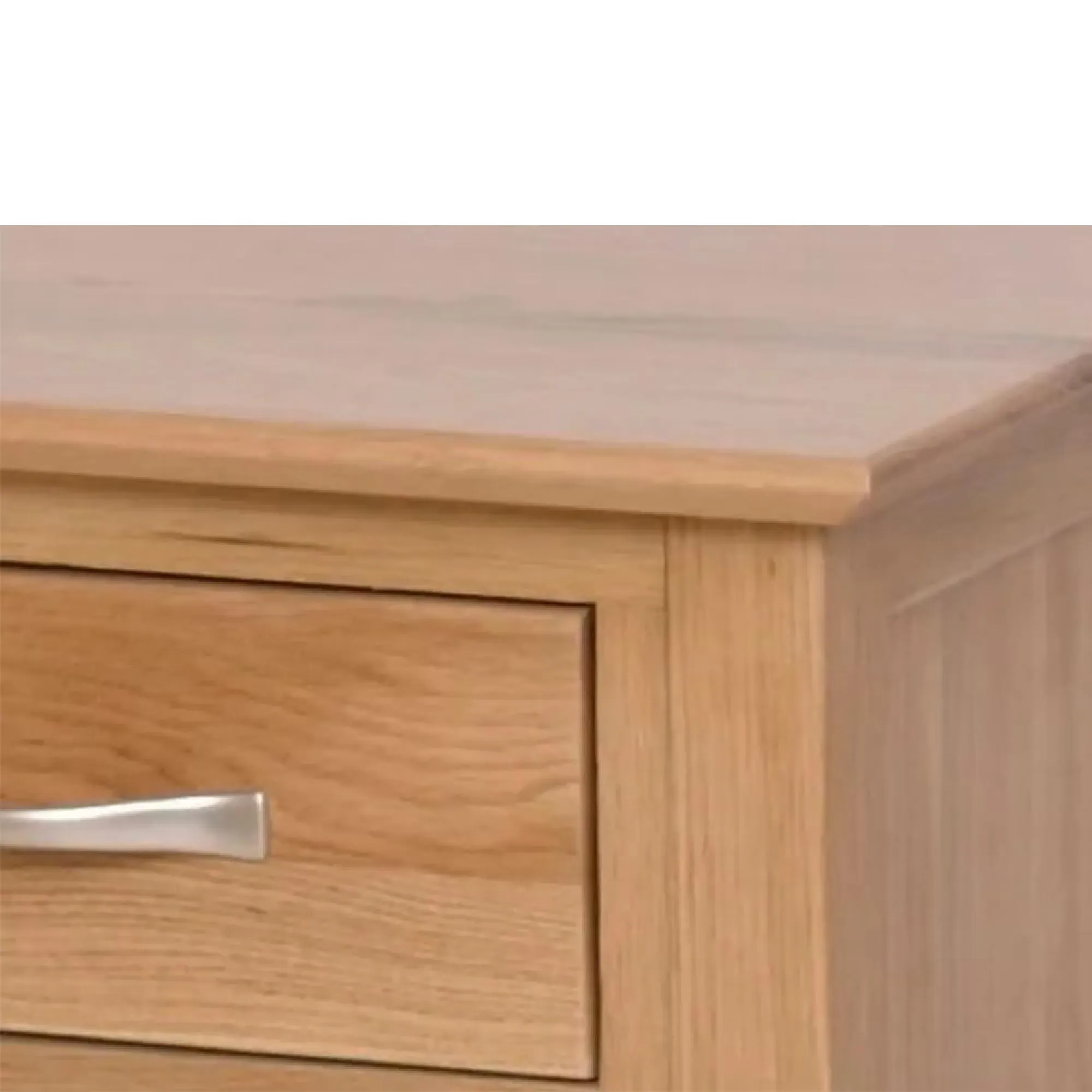 Nimbus Oak 1 Drawer Bedside Table - Light Oak