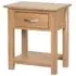 Nimbus Oak 1 Drawer Bedside Table - Light Oak