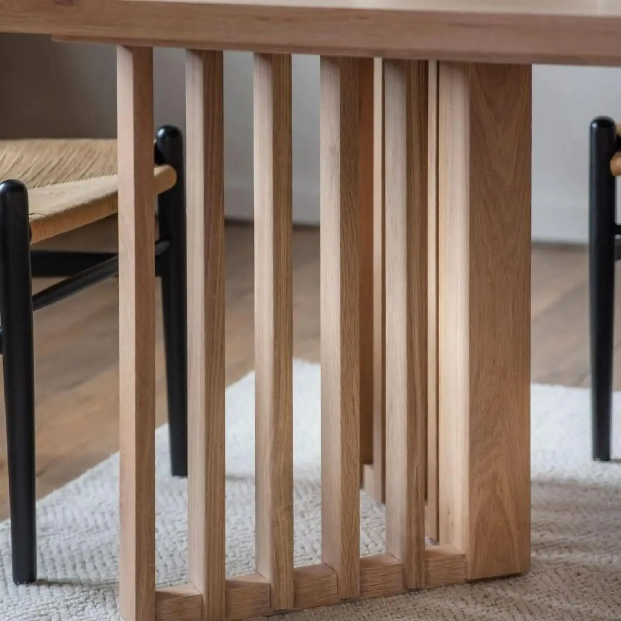 Okayama 200cm Dining Table - Brown, Oak