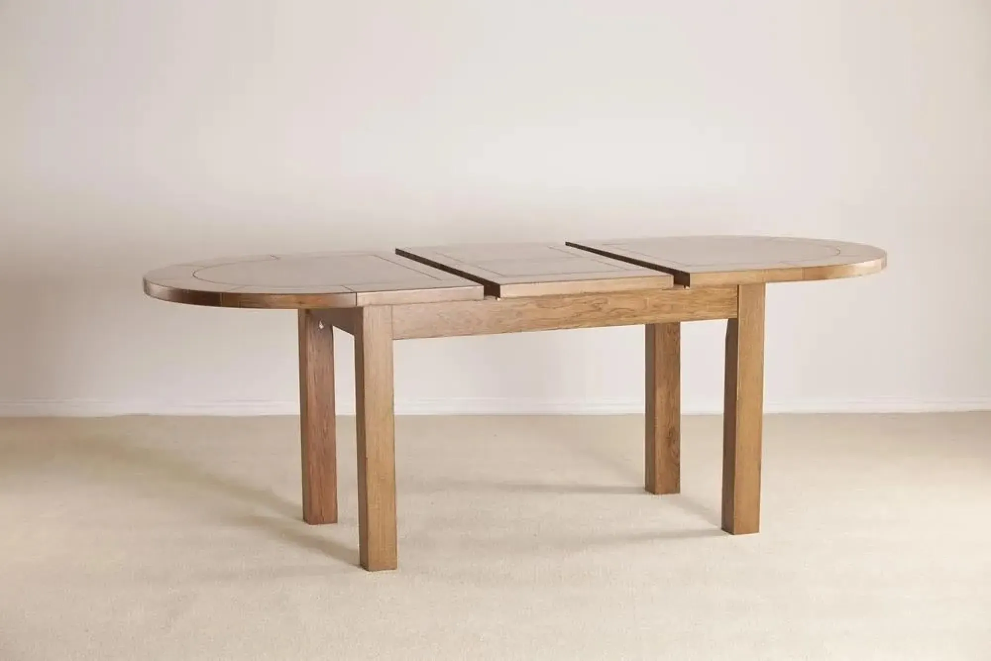 Originals Oval 6 Seater Extendable Dining Table - Dark Lacquered, Oak