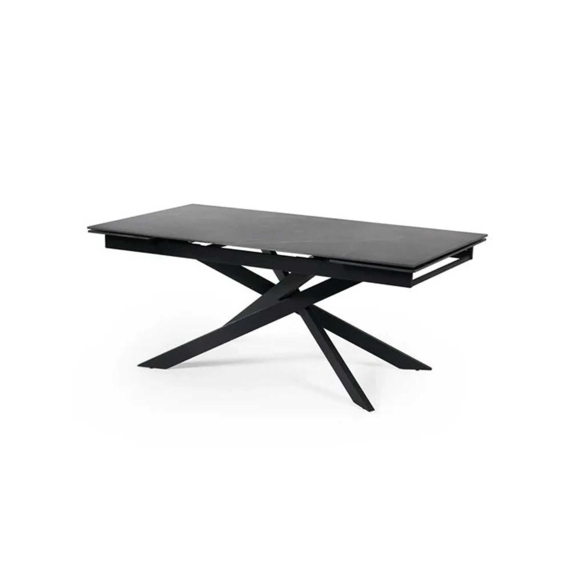 Osaka Extendable Dining Table - Black, Ceramic