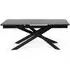 Osaka Extendable Dining Table - Black, Ceramic